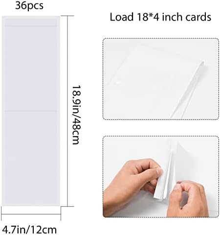 36 PCS Place Pocket Adhesive Desk NamesPlates Nome Tag Pocket 18,9 x 4,72 polegadas
