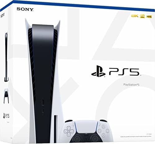 PlayStation 5 DISC Versão PS5 Console - Controlador adicional, Gaming 4K -TV, saída 120Hz 8K, 16 GB
