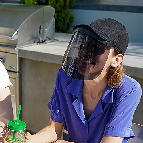 Caplens UV Facle Face Shield Cap Acessório - Para proteção de verão e ao ar livre em praia, piscina, concertos