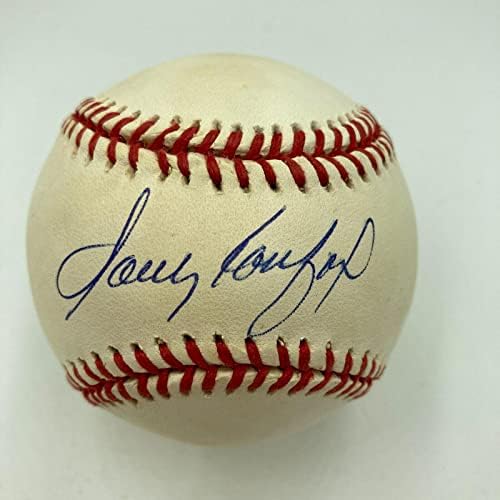 Sandy Koufax assinou o beisebol oficial da Liga Nacional com a JSA COA - Bolalls autografados