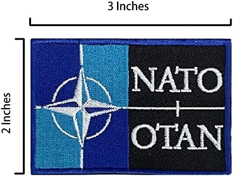 A-One padrão da OTAN Patches de emblema tática + pino de lapela de bandeira da Lituânia, costure em patch
