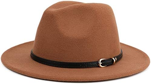 Melles Wide Brim Unissex Classic Belt Burchle Fedora Hat