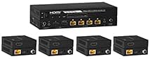 Amplificador de distribuição KanexPro HDMI® 1x4 sobre saídas CAT5E/6 e POC 60m