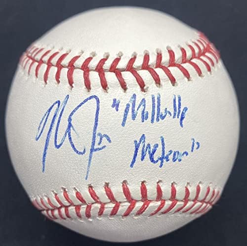 Mike Trout Millville Meteor assinou a assinatura de beisebol MLB Holo - Bolalls autografados