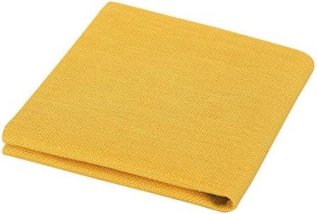 Capa de travesseiro de outono de linho Faux Deconovo - Capa de almofada amarela para sofá