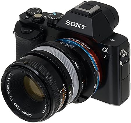 Fotodiox Pro Shift Lente Montagem Adaptador compatível com lentes Canon FD e FL para câmeras de montagem eletrônica