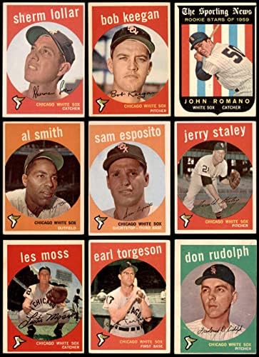 1959 Topps Chicago White Sox perto da equipe definida Chicago White Sox VG+ White Sox