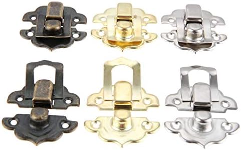 Segurança Hasp Lock 10pcs Caixa de jóias de bloqueio de ferro antigo Cadlock hasp hardware de fivela de fivela