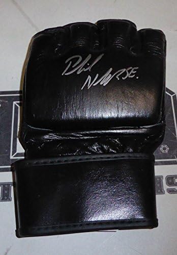 Phil Nurse assinou MMA Glove PSA/DNA CoA Autograph GSP Kickboxing Coach Legend - Luvas UFC autografadas