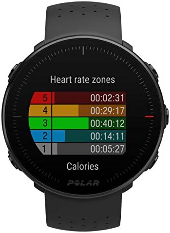 Polar Vantage M-Running de corrida e relógio multisport com GPS e freqüência cardíaca à base de pulso, preto,