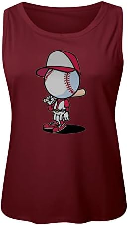 Camiseta feminina listrada feminino de beisebol feminino sem mangas de colete de três cores de vestuário