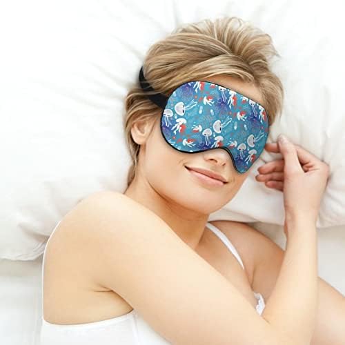 Máscaras de olho macias com padrão de padrão gráfico com cinta ajustável confortável de uma venda de venda