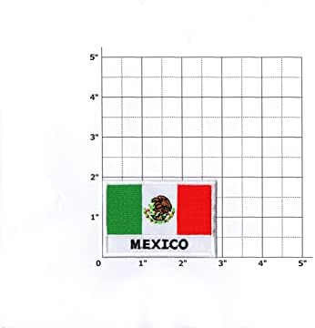 Primeiro qualquer coisa da bandeira do México Patch Pequeno Ferro em Bordado para Casa de Chapela