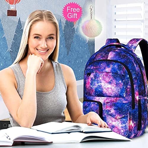 Mochila de laptop KLFVB para mulheres, Travel College Bookbag, Backpacks anti -roubos à prova d'água