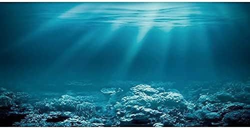 Aumentar 30x12 polegadas submarino tema de aquário de fundo solar subaquático subaquinho de peixe