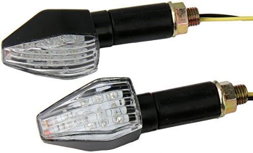 Motortogo Black LED Motorcycle Signal Blinkers Indicadores Blinkers Turn Signal Lights Compatível para 1998 BMW