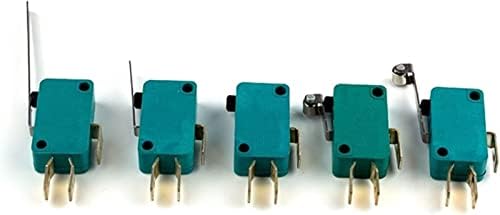 Interruptores de limite de limite de gibolea 5pcs Micro limite interruptores 16a 250V 125V NO+NC 6,3mm
