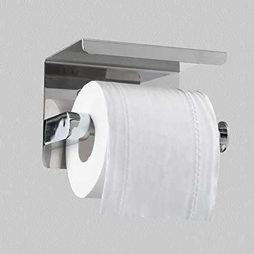 Uuyyeo aço inoxidável papel higiênico rolo de papel de mola carregada por suporte de papel higiênico
