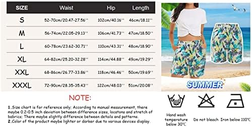 Shorts de praia para mulheres plus size com bolsos altos cintura solta shorts de ginástica camuflagem shorts