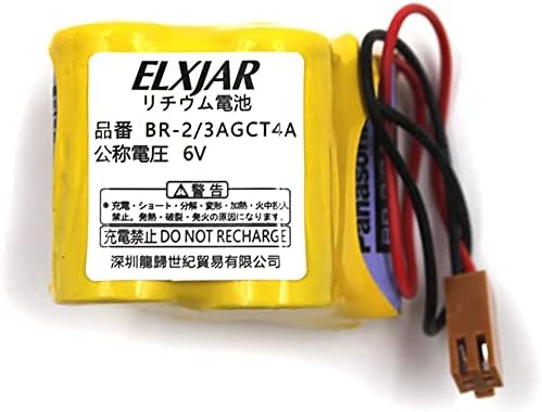 Bateria de substituição de BR-2/3AGCT4A para controles A98L-0031-0025 USTOM-107 SHS749 ALIT0138, LIT0138 A06 SERIETO