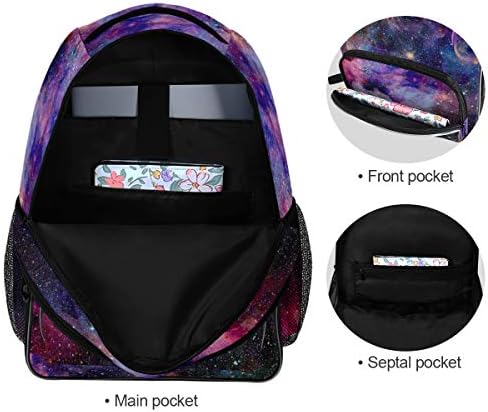 Mochilas Alaza Galaxy Nebula Sky School Mackpacks Laptop Bags Bookbags para estudante universitário