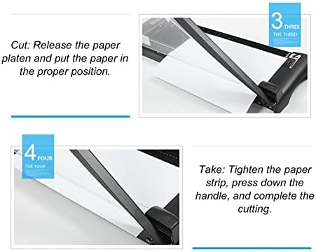Lâmina incisiva de cortador de papel A4 PSSOPP, cortador de papel aparador de papel de ferro para