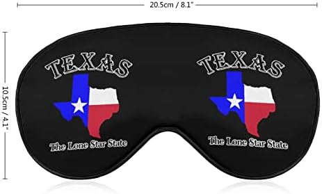 Texas, o Lone Star State Funny Sleep Eye Mask, cobertura de olhos macios com a sombra de alça ajustável