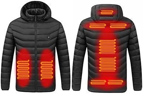 Jaqueta de manga longa unissex de inverno de inverno, casca macia, aquecimento elétrico de aquecimento