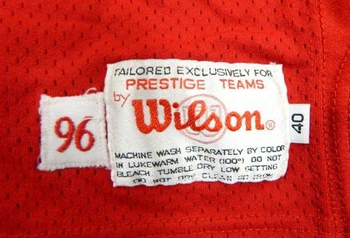 1996 Kansas City Chiefs J.Anderson 26 Game usou Red Jersey 40 DP32177 - Jerseys de Jerseys usados ​​na