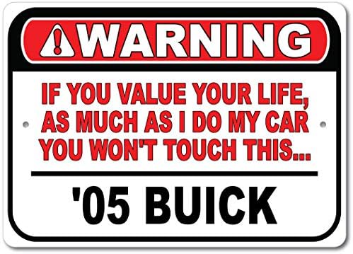 1905 05 Buick Não toque no meu carro, decoração de parede de metal, sinal de garagem, sinal de carro GM