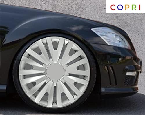 Conjunto de copri de tampa de 4 rodas de 4 polegadas Snap hubcap prateado encaixa alfa romeo