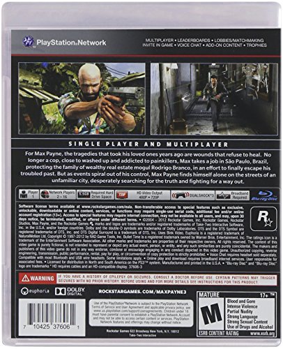 Max Payne 3: Edição Especial -xbox 360