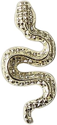 3D Snake Shape Jewelry Jewelry Unhed Stud Liginas de unhas Diy metal unhas Manicure Glitter Llight Decorações