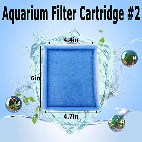 Exrepar 10 PCs Cartuchos de filtro de aquário compatíveis com filtros de energia Aqua-Tech 10-20,