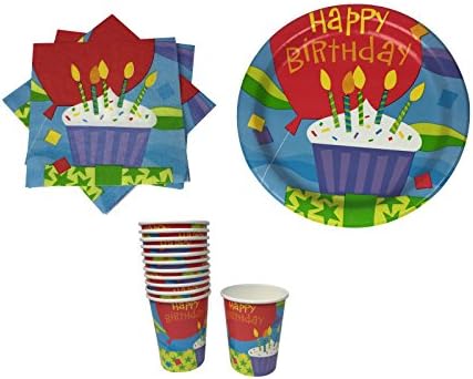 Feliz Aniversário Celebração Pacote - Tema de Cupcake