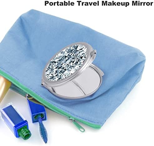 Diamond Compact Mirror Pocket Travel Mapage espelho Pequeno espelho portátil portátil portátil
