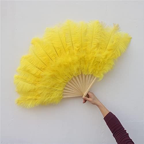 Pumcraft Feather for Craft Blue Atrich Feathers Fan Plume Party Carnival Performance 15 Ossos de penas Fan