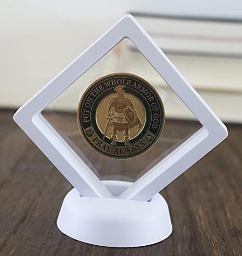 Hillspring Coin Display Titular, Clear Case With Stand For Challenge Coin, Medallion