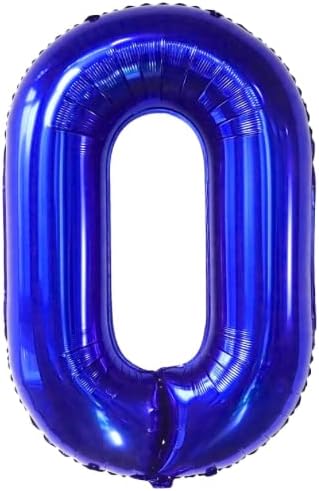 40 polegadas azul royal grande número de balão helium fáceis de inflar para aniversários, graduação, aniversários