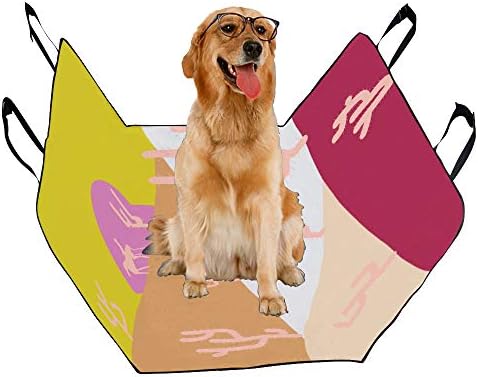 Capa de assento de cão enevotx personalizado belas cenários de impressão de impressão capas de assento de carro para cães à prova d'água não -lips durável Pet card card de cão de cachorro Hammock para carros caminhões