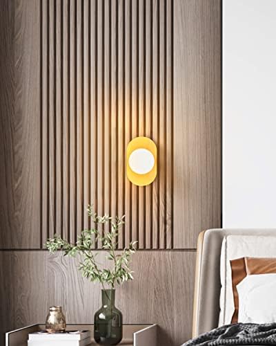 Arandela de parede de vonluce, lâmpada de parede para quarto banheiro banheiro vaidade mais, moderna luminária