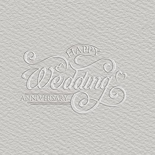 Trodat Happy Wedding Anniversary Exibidor - Carimbo de relevo de mão - `` `` `` ”