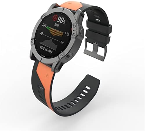 EEOMOIK Sport Silicone Watch Band Band Screp para Garmin Fenix ​​6x 6 Pro 5x 5 mais 3 h Smartwatch 22 26mm