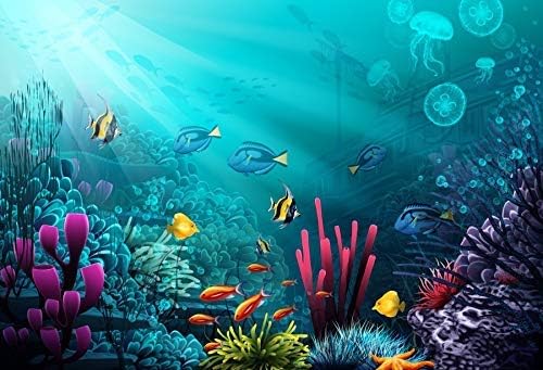 Yeele 15x10ft vinil subaquático Centro de recife de coral para fotografia Ocean sob o mar World