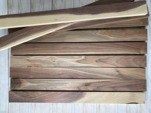 10 pacote de 3/4 x 2 x 16 polegadas Sappy Walnut Lumbers para fazer placas de corte e outros artesanatos