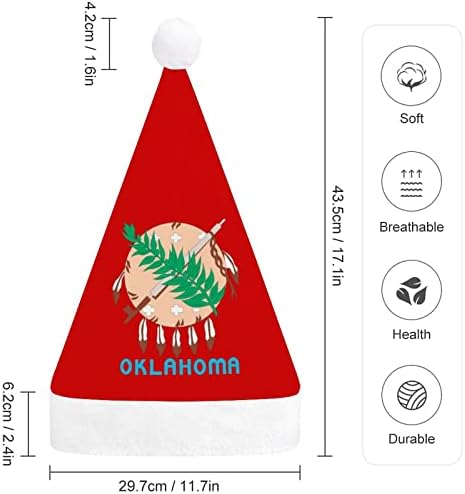Oklahoma State Bandeira Chapéu de Natal Papai Noel Chapé