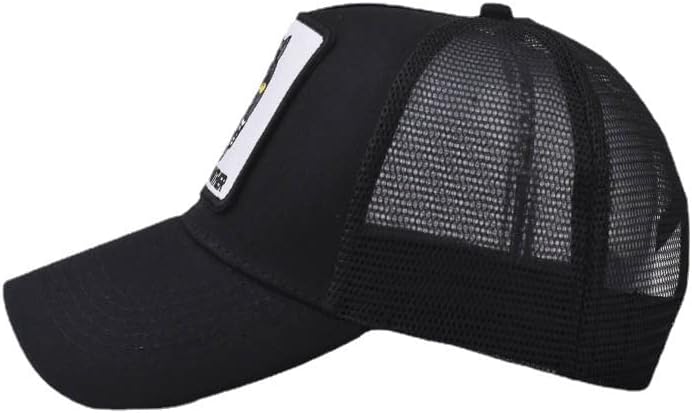 Chapéu de caminhoneiro Homens homens Mesh Mesh Baseball Snapback Cap/Animal Head Outdoor Baseball Hat para