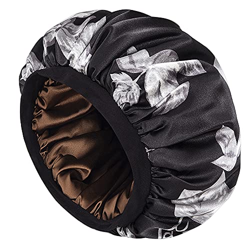 Nightcap de cetim para as mulheres adormecidas Classic Silk Capuz com elástico macio
