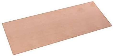 Yiwango puro cobre quadrado barra plana linha bastão folha de bloco de bico Matérias -primas 2pcs, 6mmx30mmx500mm,