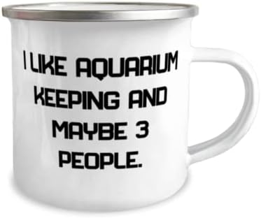 Eu gosto de manter aquário e talvez 3 pessoas. Aquário Mantendo a caneca de campista de 12 onças,